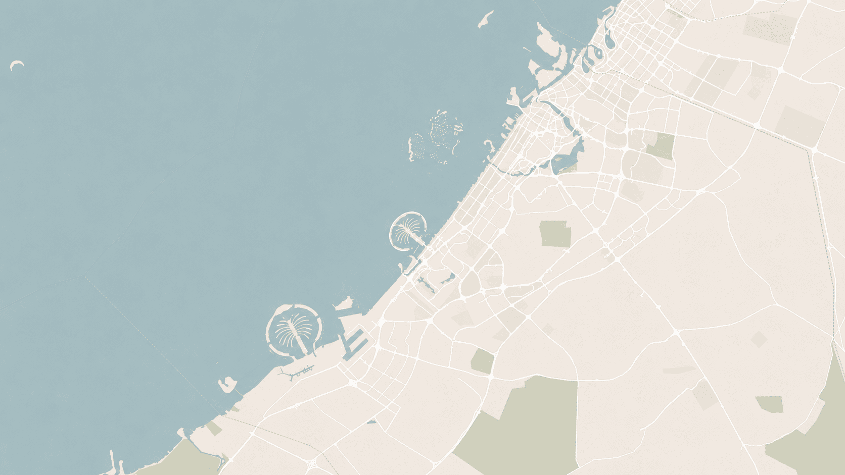 Map of Dubai showing the communities Vida Wolf works in